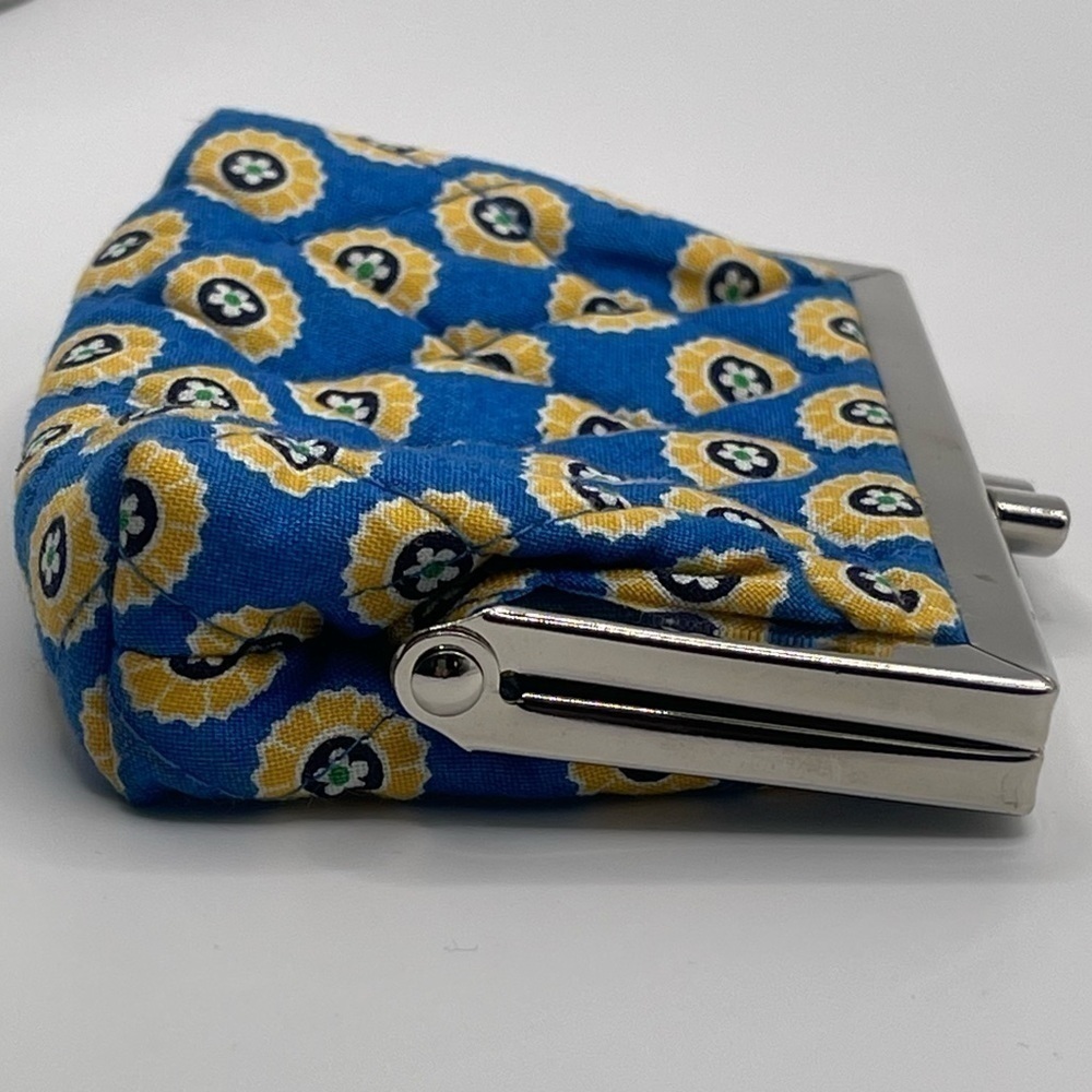 Vera Bradley | Rivera Blue Kiss Lock Change Purse​ - Picture 3 of 7
